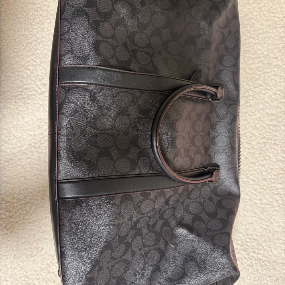Coach Black Signature Duffel Bag